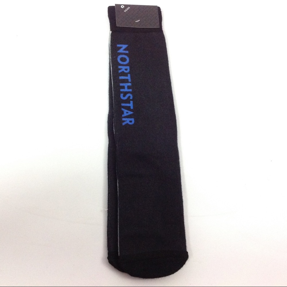 North Star Men Crew Socks Black One Size